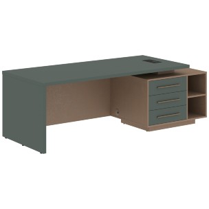 Стол руководителя с тумбой VCT 2390(R) 2300х900х750 VELION