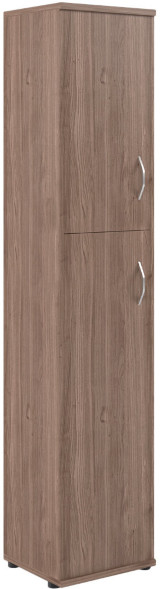 Шкаф колонка с глухой малой и средней дверьми СУ-1.8(L) Ясень Шимо 406*365*1975 в Сургуте 