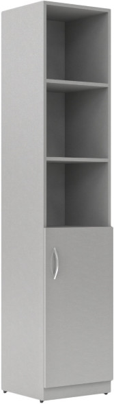 Шкаф колонка с глухой малой дверью SR-5U.5(R) Серый 386х375х1815 в Сургуте 