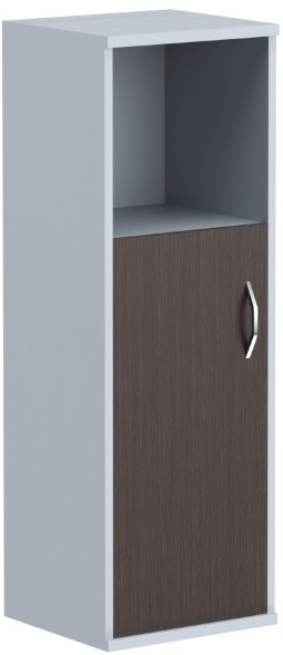 Шкаф колонка с глухой малой дверью СУ-2.1(L) Венге Магия/Металлик 406*365*1200 в Сургуте 