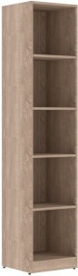Стеллаж узкий SR-5U Дуб Сонома светлый 386*359*1815