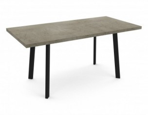 Стол HAGEN 1200 раздвижной, Бетон Светлый/Черный