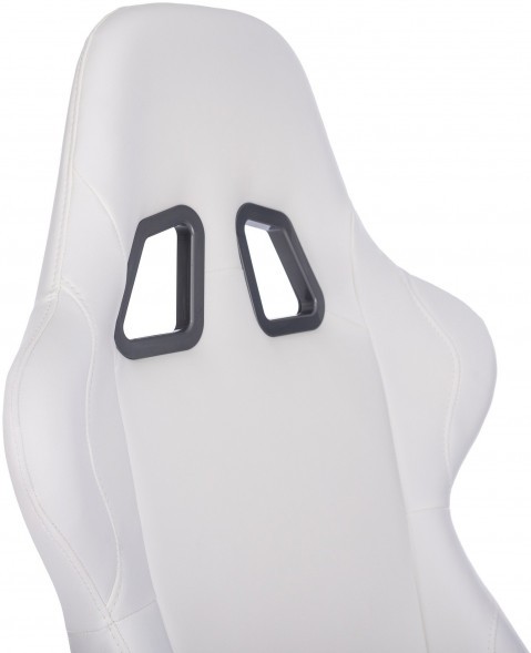 Кресло игровое Zombie Neo белый эко.кожа крестов. пластик пластик белый
