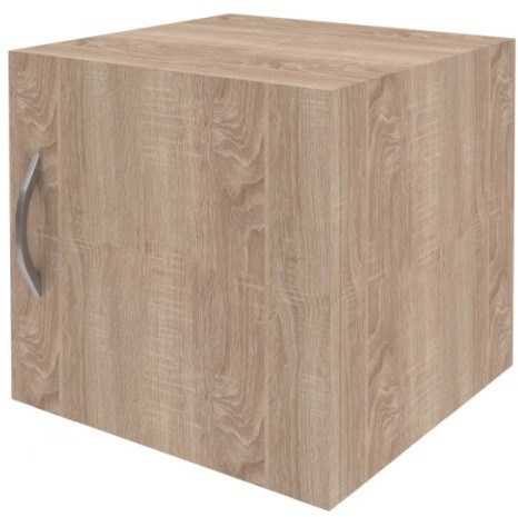 Антресоль узкая с глухой дверью SA-400.1(R) Дуб Сонома светлый 386х375х370 в Сургуте 