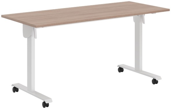 Стол складной CST 1565 Ясень Шимо/Белый 1550х650х750 IMAGO MOBILE LITE