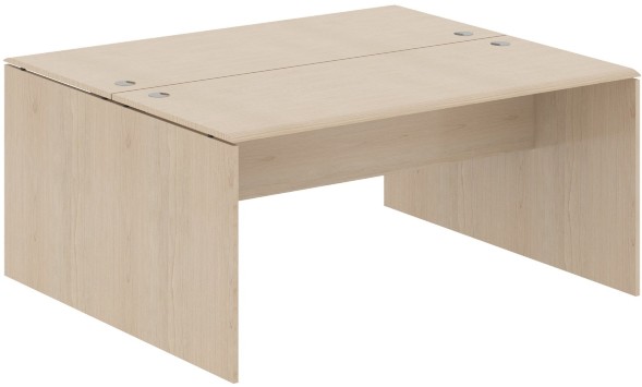 Стол 2-х местный W2ST 167 Бук Тиара 1600х1406х750 WAVE в Сургуте 