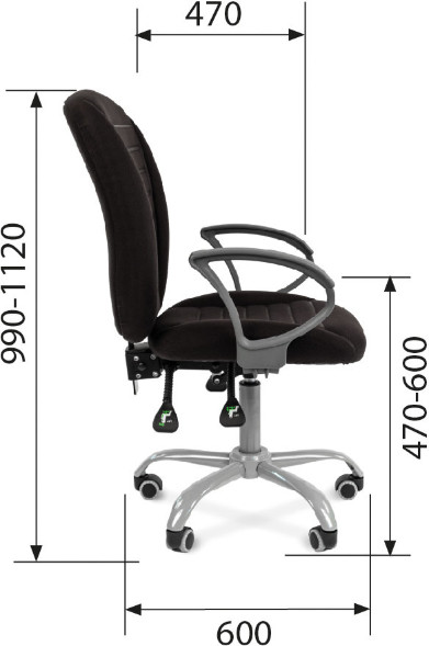 Офисное кресло CHAIRMAN 9801 ERGO в Сургуте 