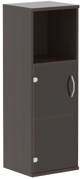 Шкаф колонка с малой стеклянной дверью СУ-2.2 Венге Магия 406х365х1200