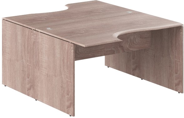 Стол 2-х местный эргономичный W2CET 149.2 Дуб Сонома 1400х1806х750 WAVE в Сургуте 