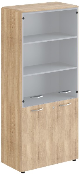 Шкаф комбинированный с замком в дверях малых и обвязкой DHC 85.2(Z) Дуб Каньон 892х470х1950 в Сургуте 