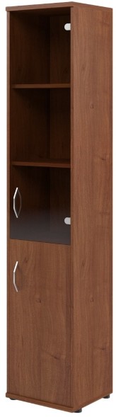Шкаф колонка комбинированная СУ-1.2(R) Орех Французcкий 406*365*1975 в Сургуте 