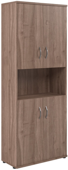 Шкаф с двумя комплектами глухих малых дверей СТ-1.5 Ясень Шимо 770*365*1975 в Сургуте 