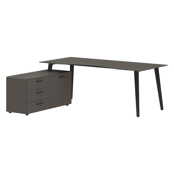 Стол руководителя с тумбой JCT 2018(L) 2000х1800х750 JAY