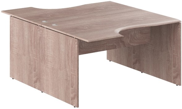 Стол 2-х местный эргономичный W2CET 149.1 Дуб Сонома 1400х1806х750 WAVE в Сургуте 