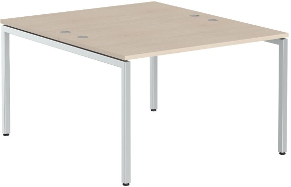 Стол 2-х местный XWST 1214 Бук Тиара/Алюминий 1200х1400х750 в Сургуте 
