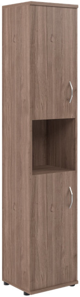 Шкаф колонка с комплектом глухих малых дверей СУ-1.5(L) Ясень Шимо 406*365*1975 в Сургуте 