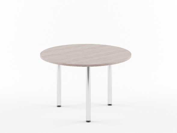 Конференц - стол круглый XRT 120 Дуб Сонома/Алюминий 1200х750 XTEN в Сургуте 