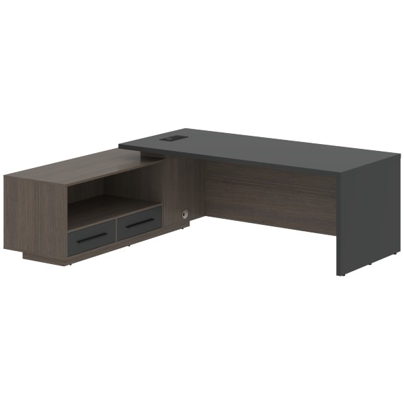 Стол руководителя с тумбой VCT 2319(L) 2300х1900х750 VELION